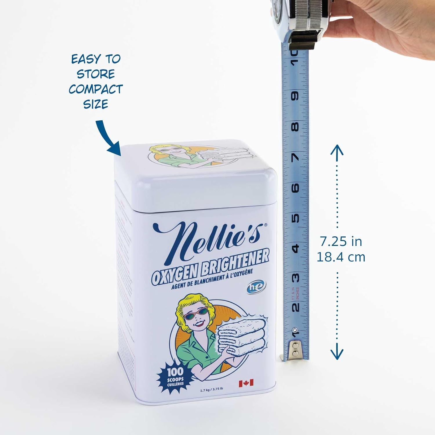 Nellie's Oxygen Brightener | Bleach Alternative Laundry Booster | 100 Loads